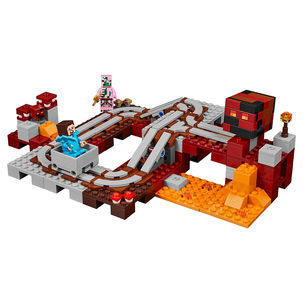 Lego ® Minecraft ™ 21130 la Nether-ferrocarril nuevo embalaje original _ the Nether Railway New misb 