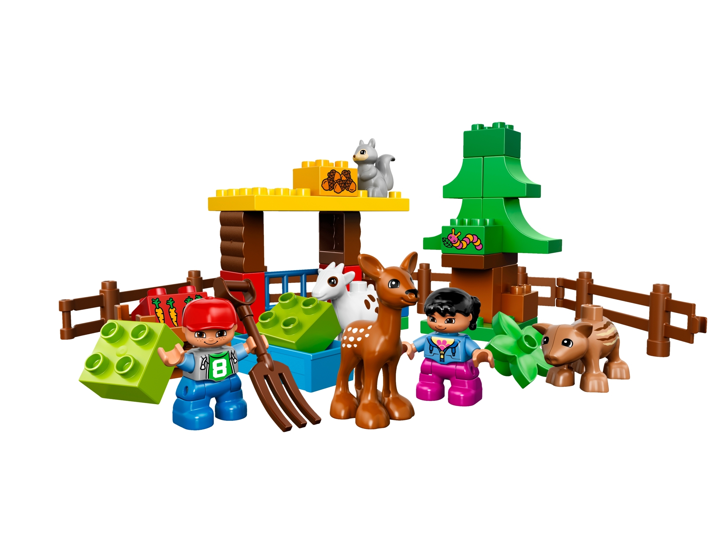 Lego Duplo Bricks Grass Green House Farm Zoo Forest Lot Set 28 Bricks 