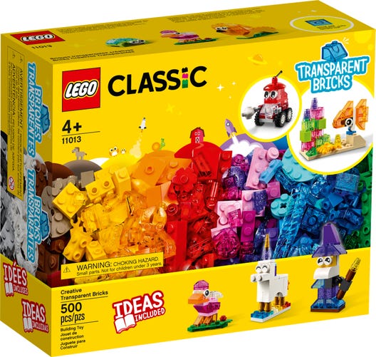 LEGO 11013 - Kreative gennemsigtige klodser