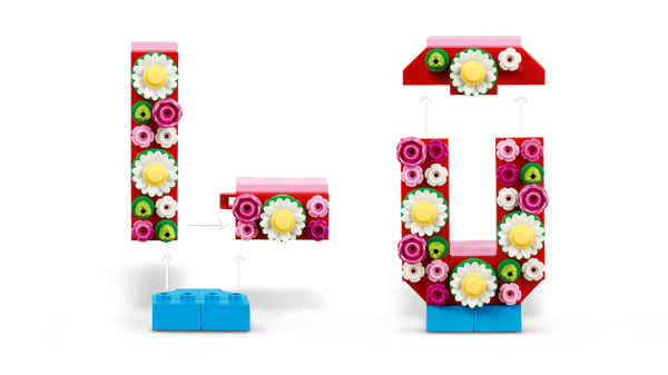 LEGO 40867 Les lettres LOVE — visuel 5 sur 8