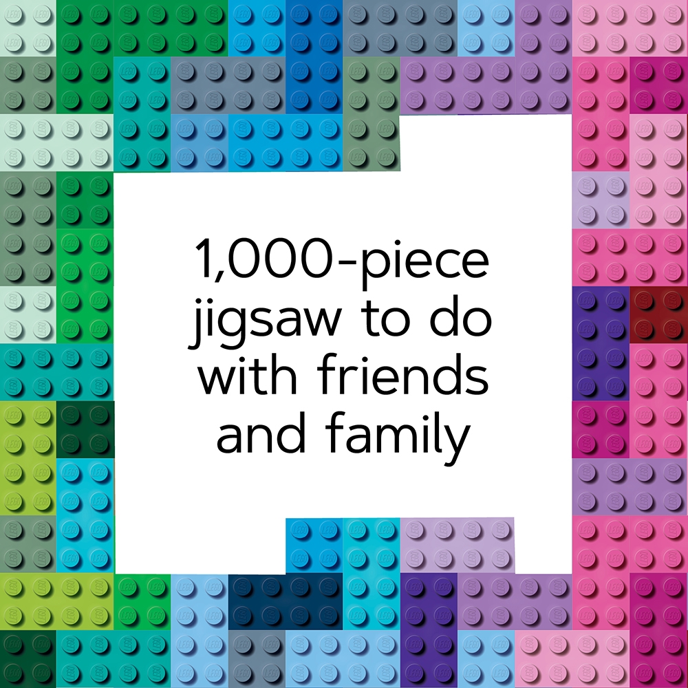 Lego Rainbow Bricks Puzzle Speed Build - 1000 Pieces 