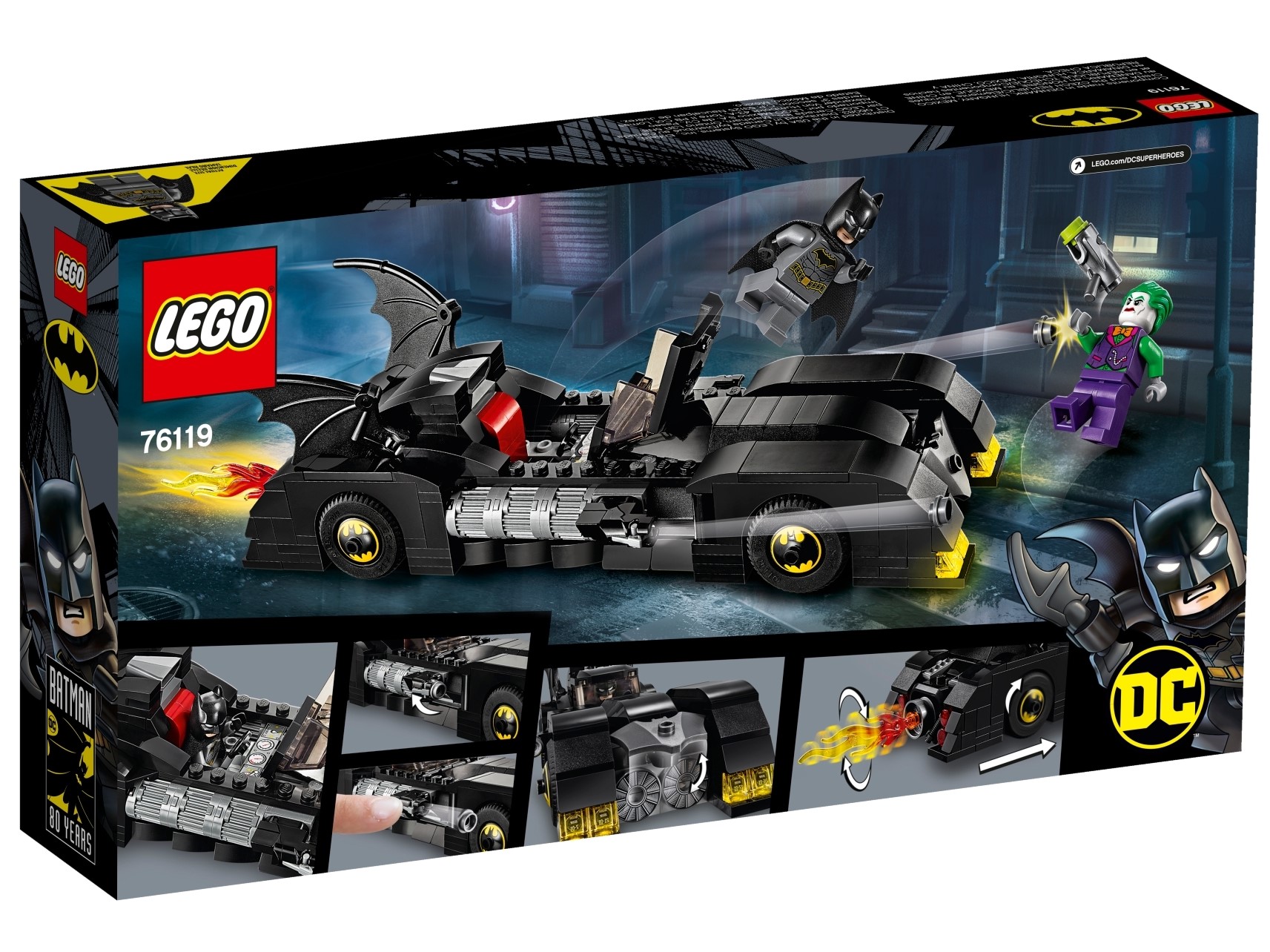 Verfolgungsjagd mit dem Joker™ LEGO® Super Heroes 76119 Batmobile™ Neu & OVP 