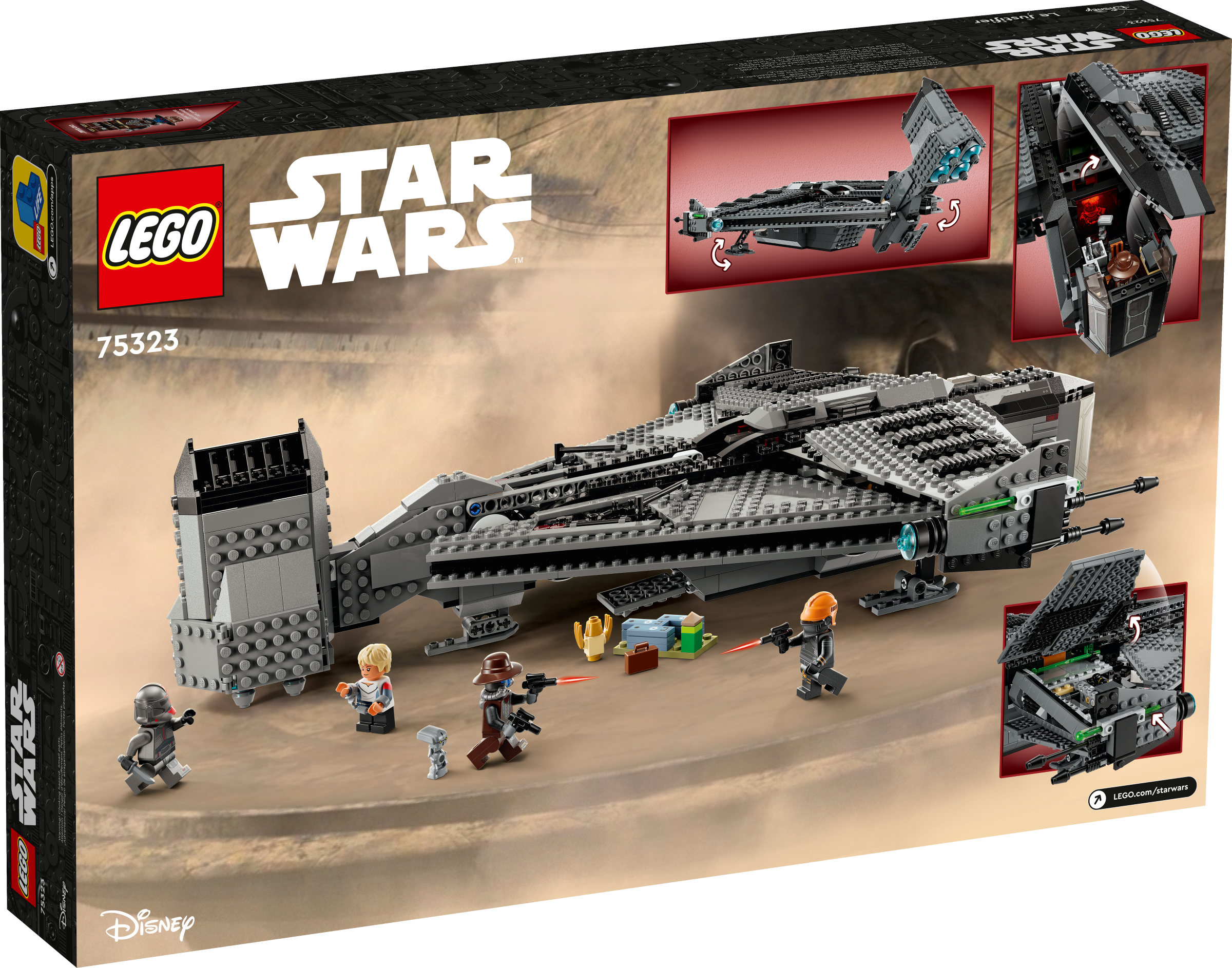 LEGO Star wars 75323 Le justifier, Jouet de Vaisseau Spatial