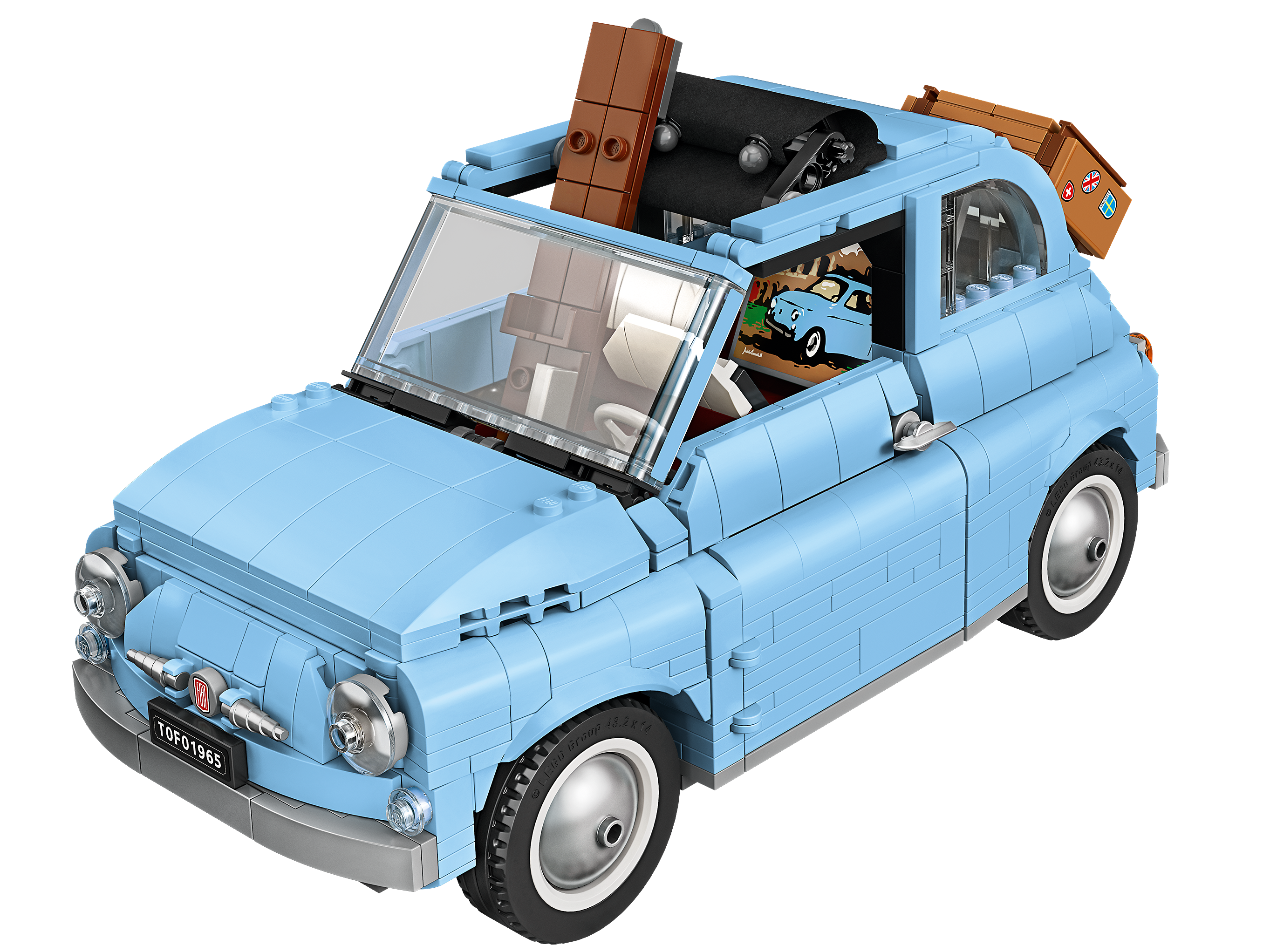 10271 MISB Limited Ed. LEGO Creator Expert 77942 FIAT 500 AZZURRA BLUE 