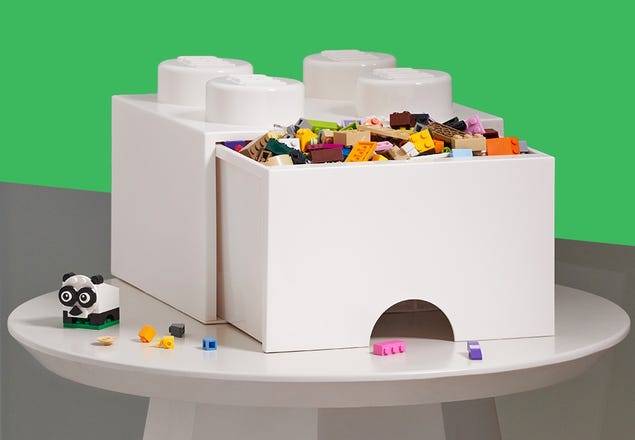 Vitrine d'exposition de figurines LEGO® 16 - Rouge 5004892, Minifigures