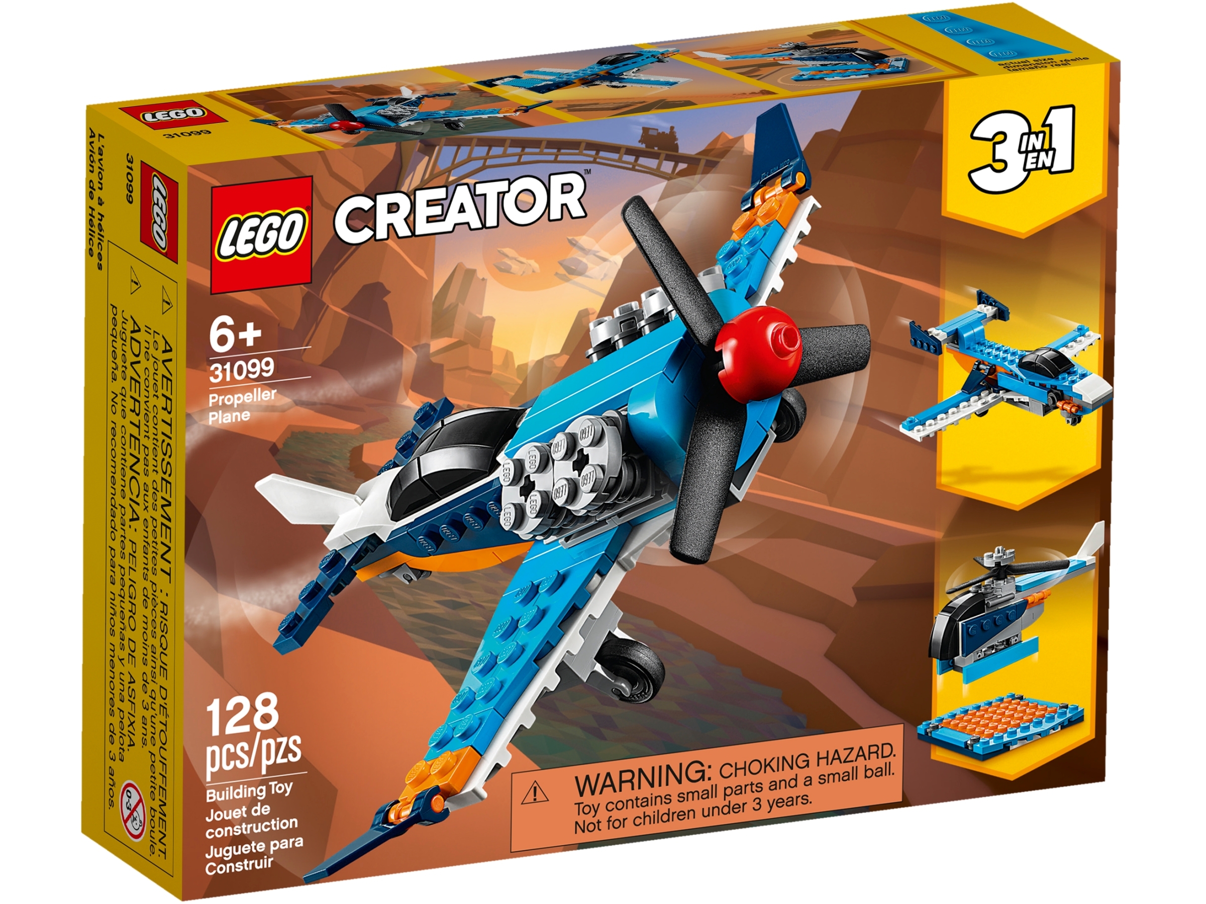 Propeller Plane 31099 | Creator 3-in-1 