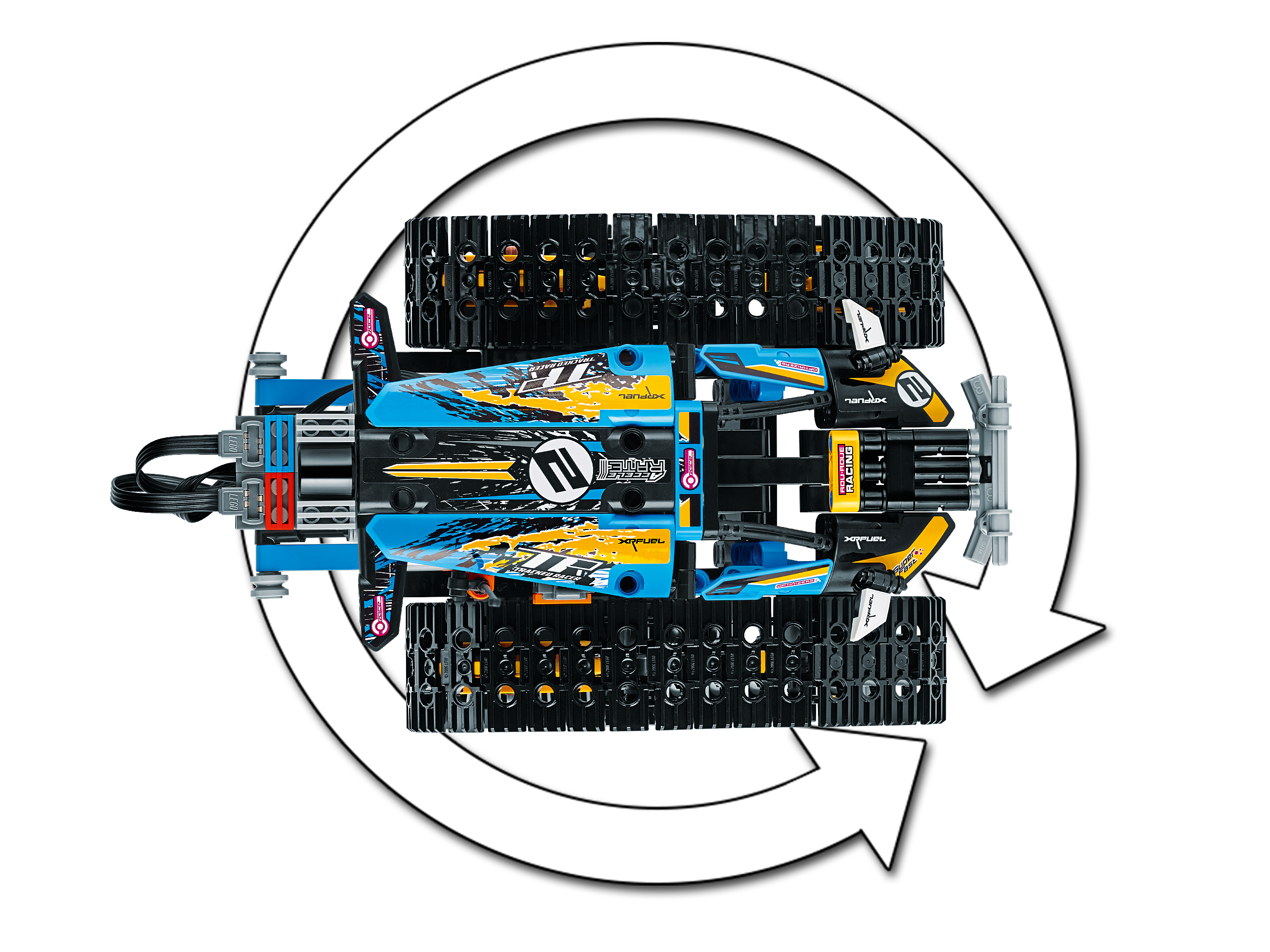 Registrati Stunt racer app Remoto Controllato mattoni 406 pezzi Blu 