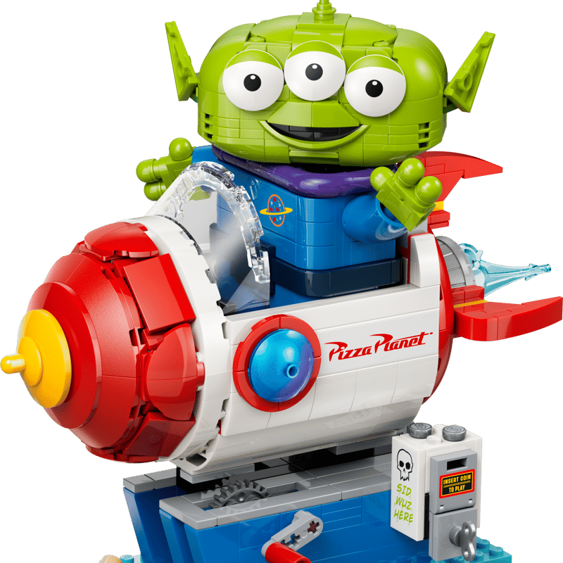 Alien with Pizza Planet Rocket Ride Alien with Pizza Planet Rocket Ride