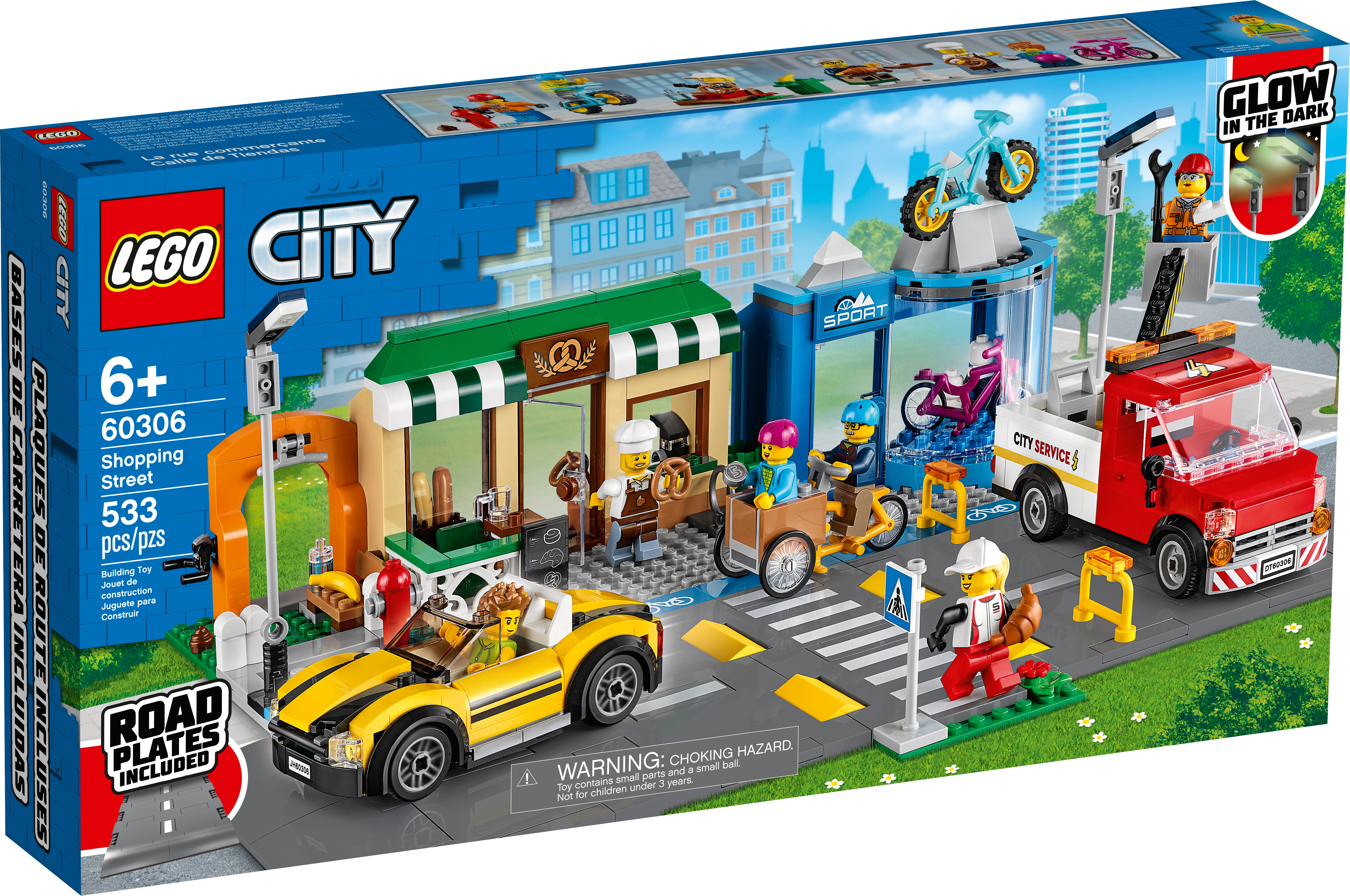 LEGO 60306 La rue commerçante - LEGO City - BricksDirect Condition