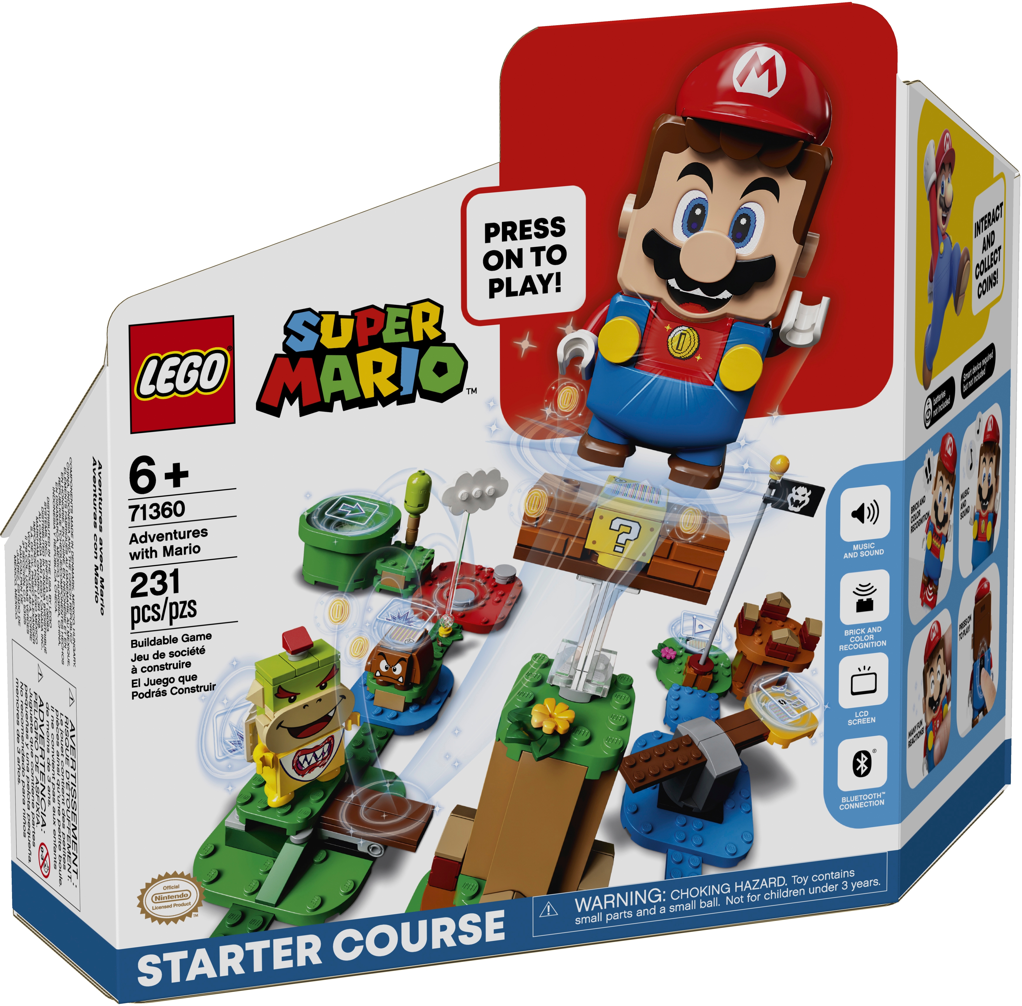Приключения вместе с Марио. Стартовый набор 71360 | LEGO® Super Mario™ |  LEGO.com RU