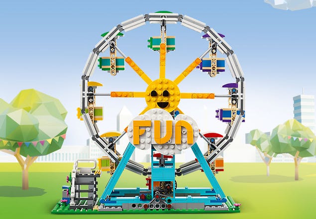 LEGO® 31119 Creator 3-en-1 La grande roue avec Petites Voitures, Fête  Foraine, Jouet Enfant 9+ ans sur marjanemall aux meilleurs prix au Maroc