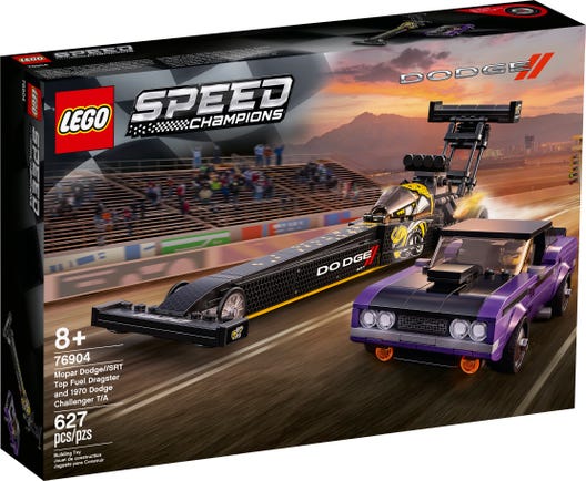 LEGO 76904 - Mopar Dodge//SRT Top Fuel-dragster og 1970 Dodge Challenger T/A