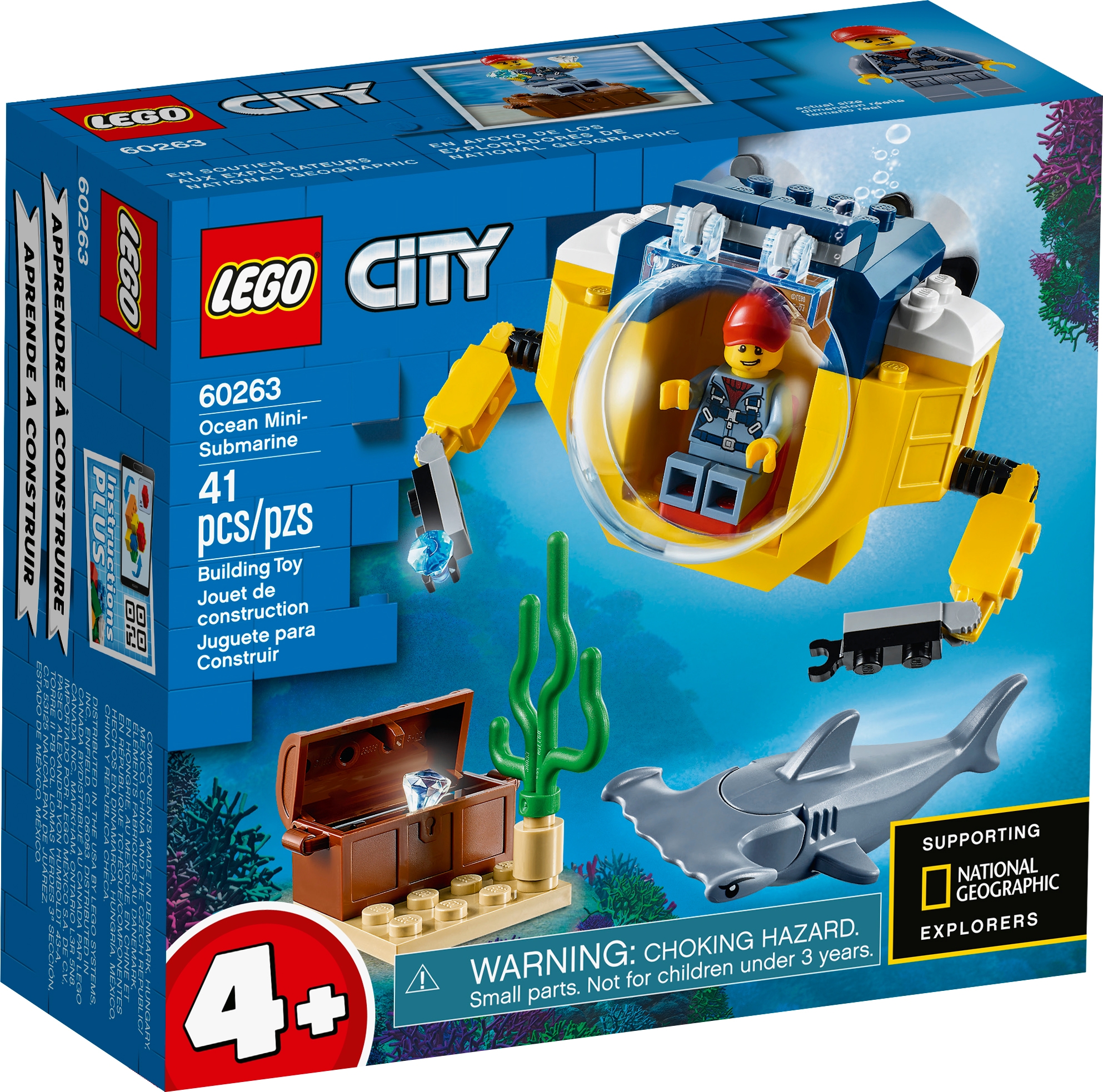 Ocean Mini-Submarine 60263 | City | Buy online at Official LEGO® Shop US