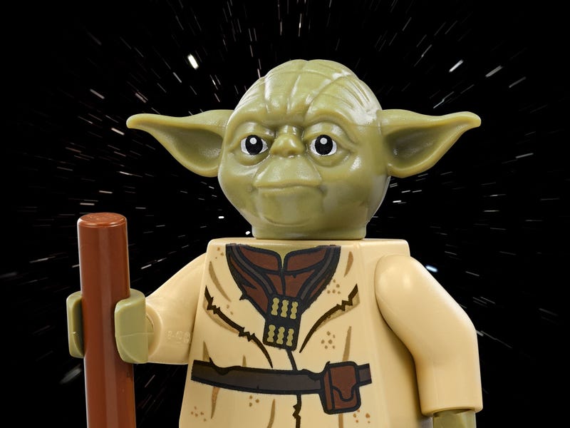 Real Lego Minifigure Yoda From Star Wars 