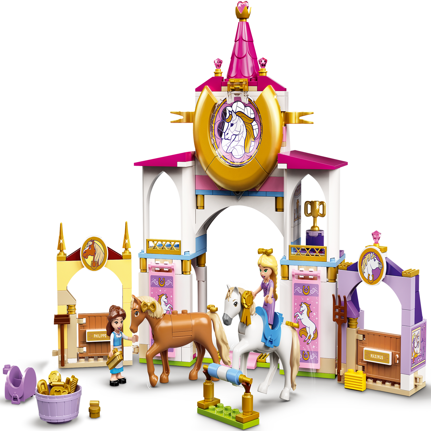 Belle and Rapunzel's Royal Stables 43195 | Disney™ | Buy online at the LEGO® Shop US