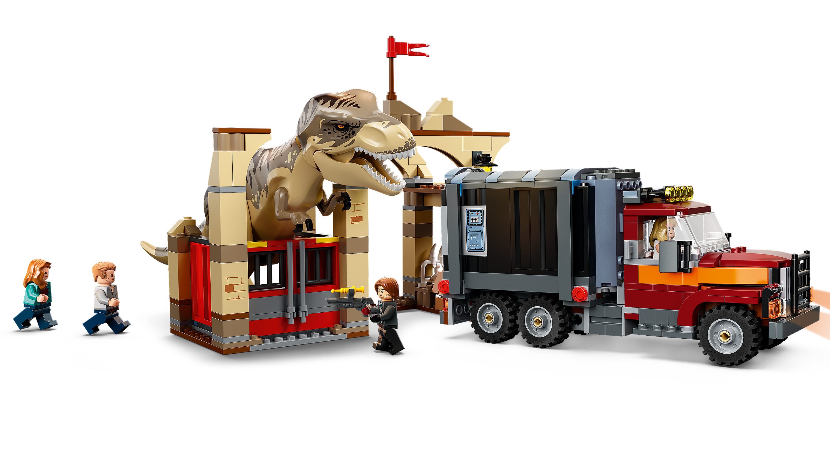 LEGO Jurassic World T. Rex & Atrociraptor Dinosaur Breakout 76948