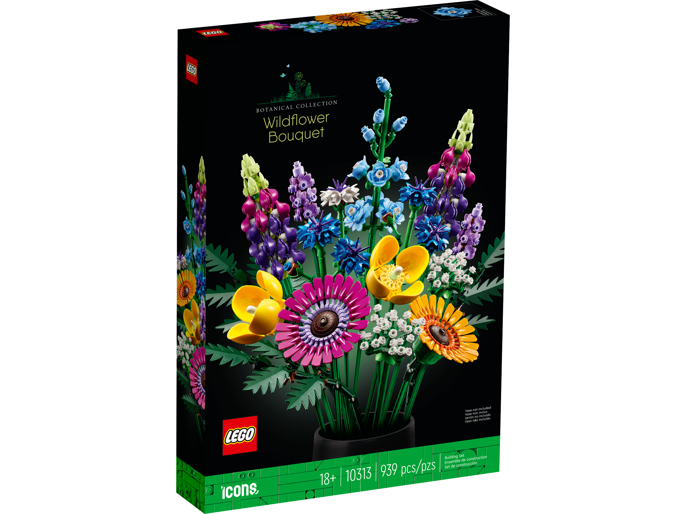 LEGO Icons 10313 Bouquet de Fleurs Sauvages, Plantes Artificielles avec  Coquelicots, pour Adultes - ADMI