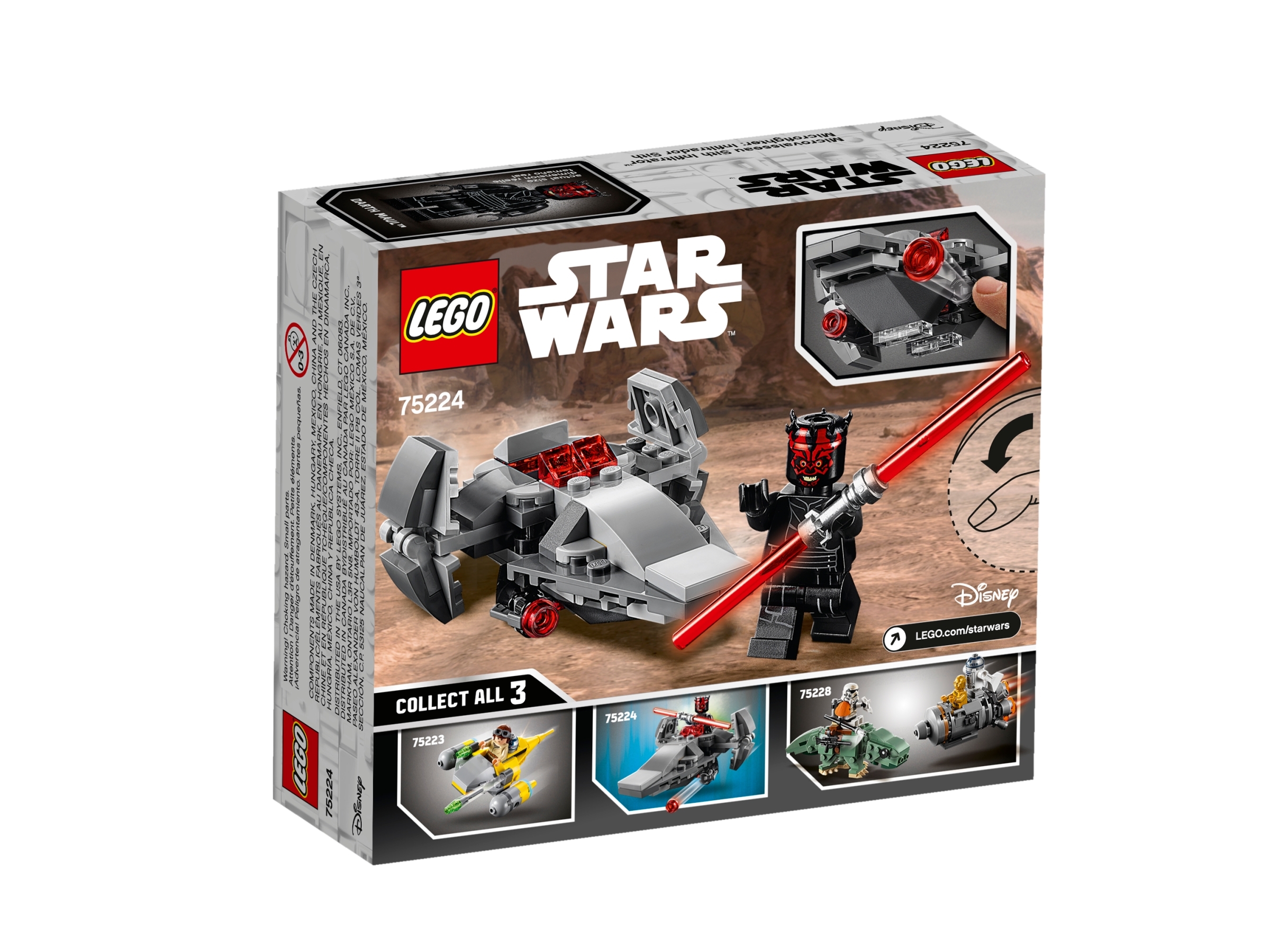 75224 Lego Star Wars Darth Maul Sith Infiltrator microfighter Conjunto Modelo-Nuevo Y En Caja 