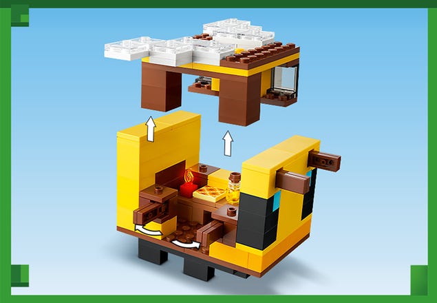 | 21241 Buy online Bee Shop | LEGO® Official at Cottage Minecraft® US The the