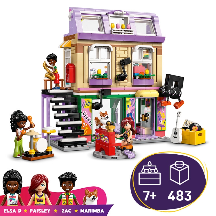 Shopping Mall Lego Friends Sets Toys R Us Music Store Apartment