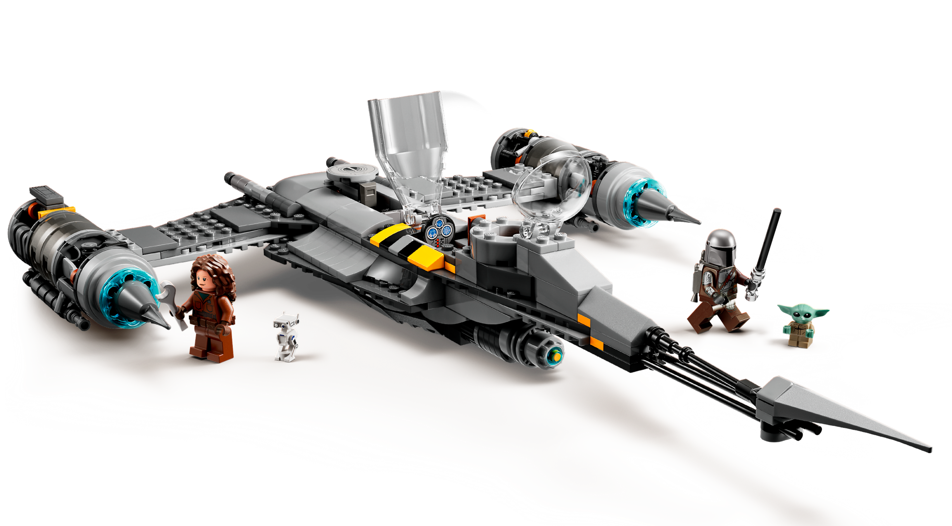 LEGO® Star Wars : Le livre de Boba Fett - Le chasseur N-1 du Mandalorien  75325 - Jeu de construction pour les enfants dès 9 ans gris - Lego