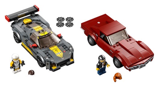 LEGO 76903 - Chevrolet Corvette C8.R-racerbil og 1968 Chevrolet Corvette