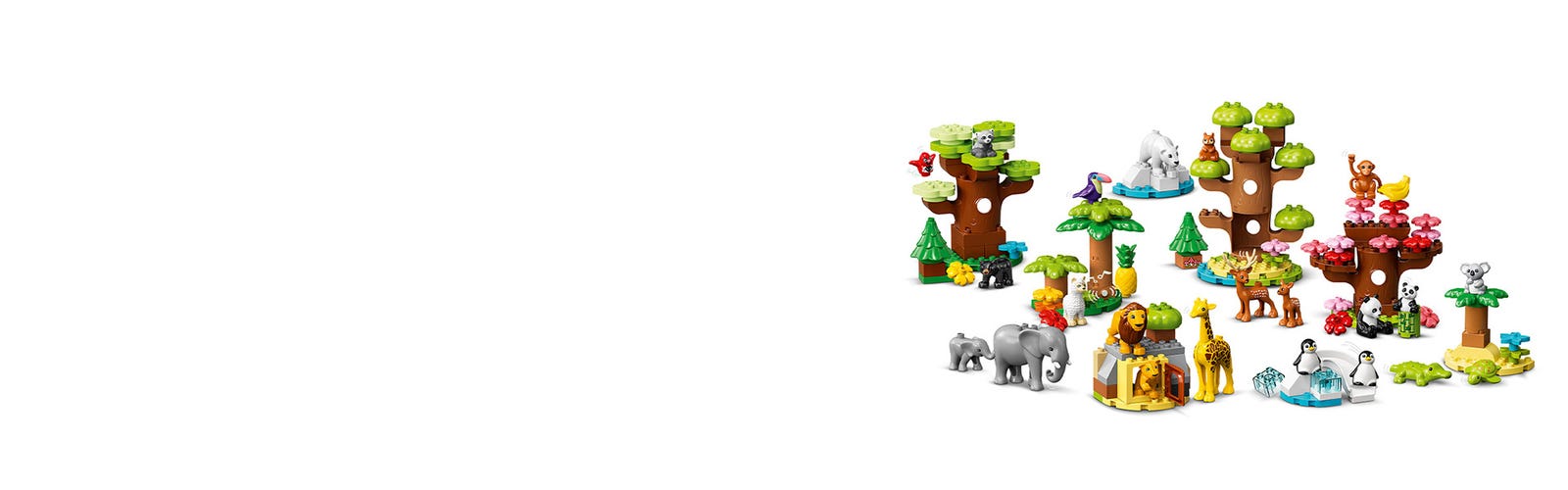 LEGO® 10975 DUPLO Animaux Sauvages du Monde, Jouet Éducatif dès 2 Ans, 22  Figurines de Lions, Daims, Alpaga, avec Tapis de Jeu - Cdiscount Jeux -  Jouets