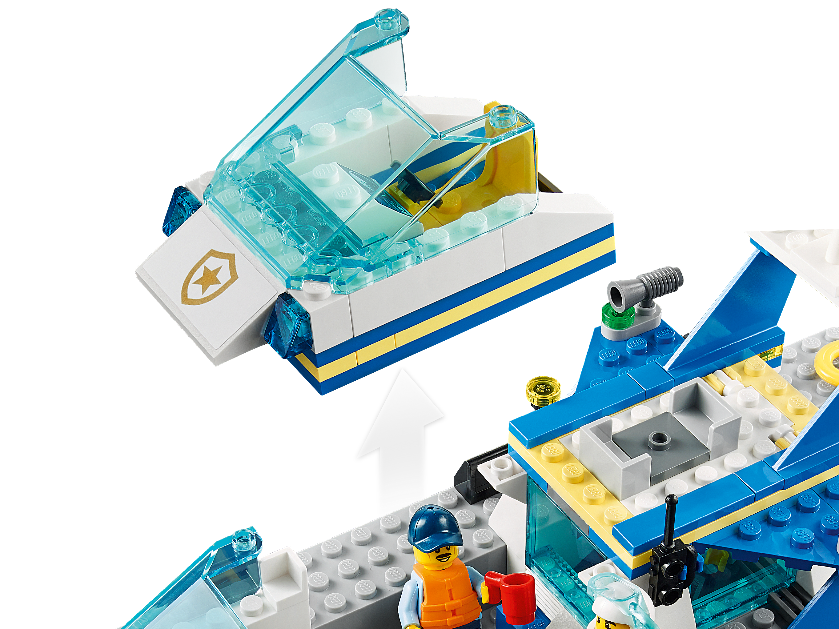 LEGO® City - Le bateau de patrouille de la police - Brault