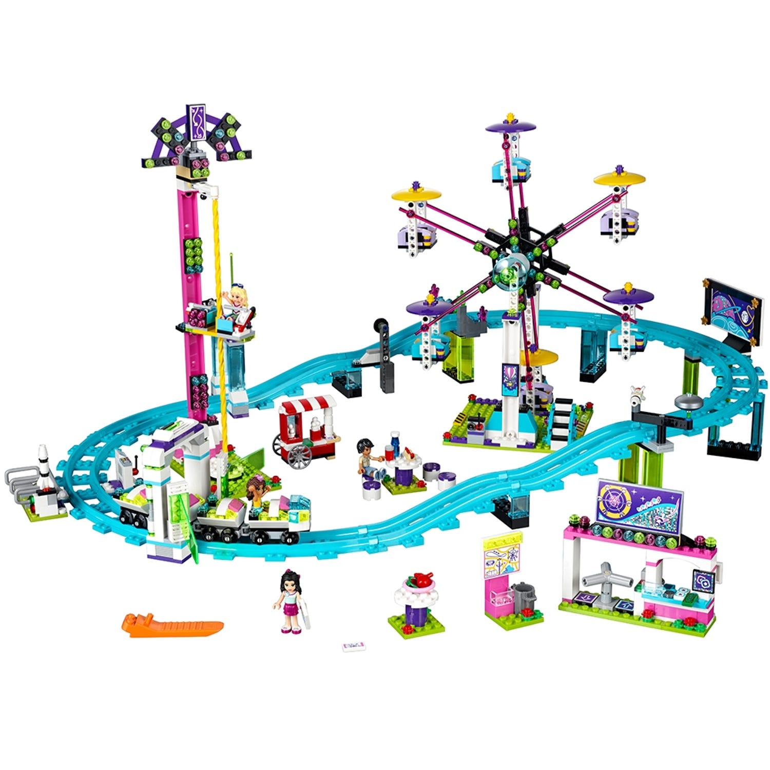 profil gentagelse violet Forlystelsespark – rutsjebane 41130 | Friends | Officiel LEGO® Shop DK