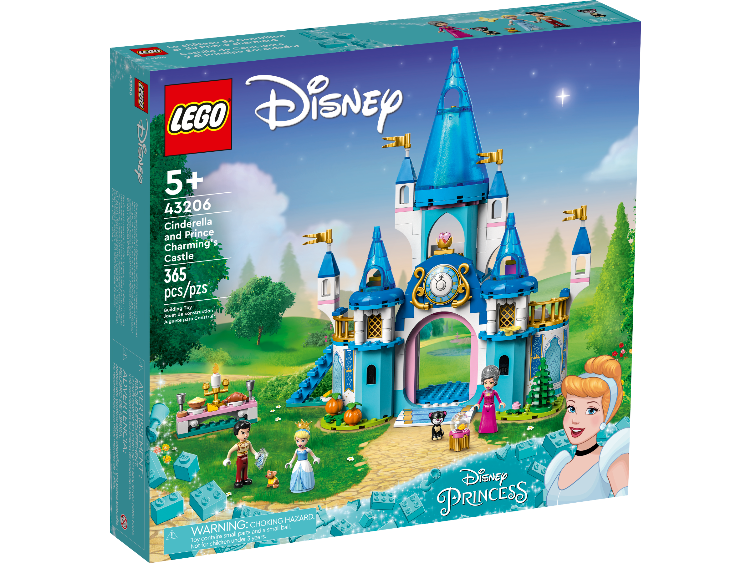 LEGO Disney Princess Castillo de Cenicienta y el Principe 43206