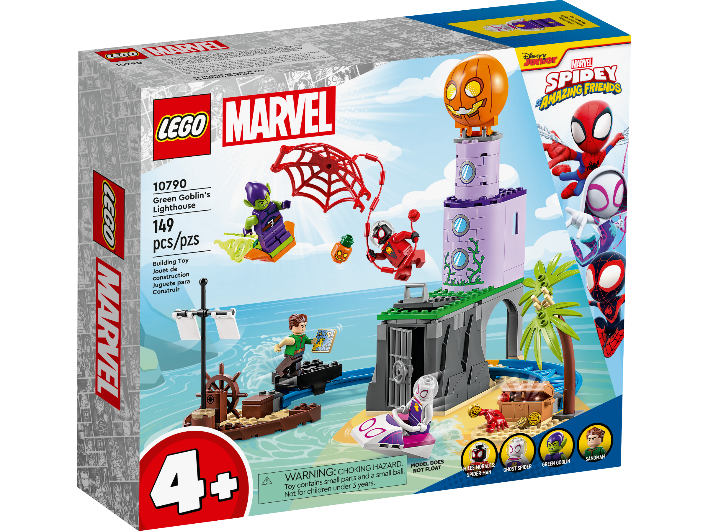 Lego Marvel 10790 L'équipe Spidey Au Phare Du Bouffon Vert, Jouet