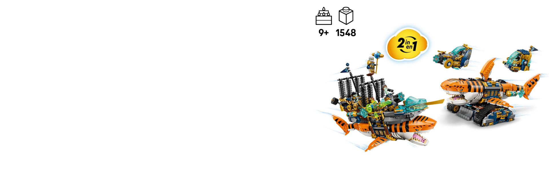 Tiger Shark Tank 71515 | LEGO® DREAMZzz™ | Buy online at the