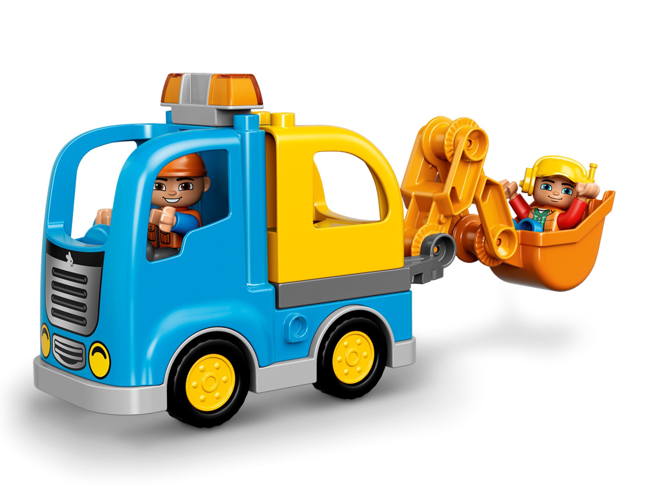  LEGO DUPLO Town Truck & Tracked Excavator Construction