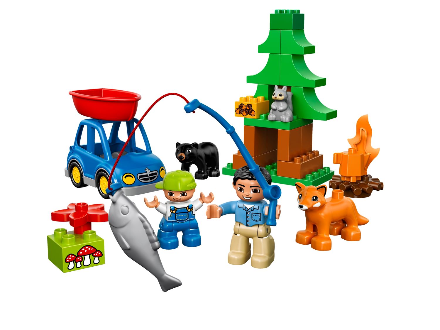 La partie de pêche en forêt