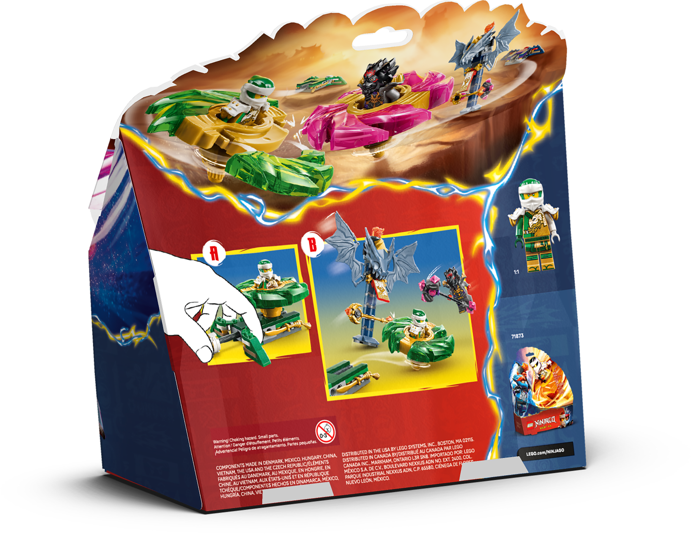 Lloyd vs. Ras Spinner Battle 71875 | NINJAGO® | Buy online at the