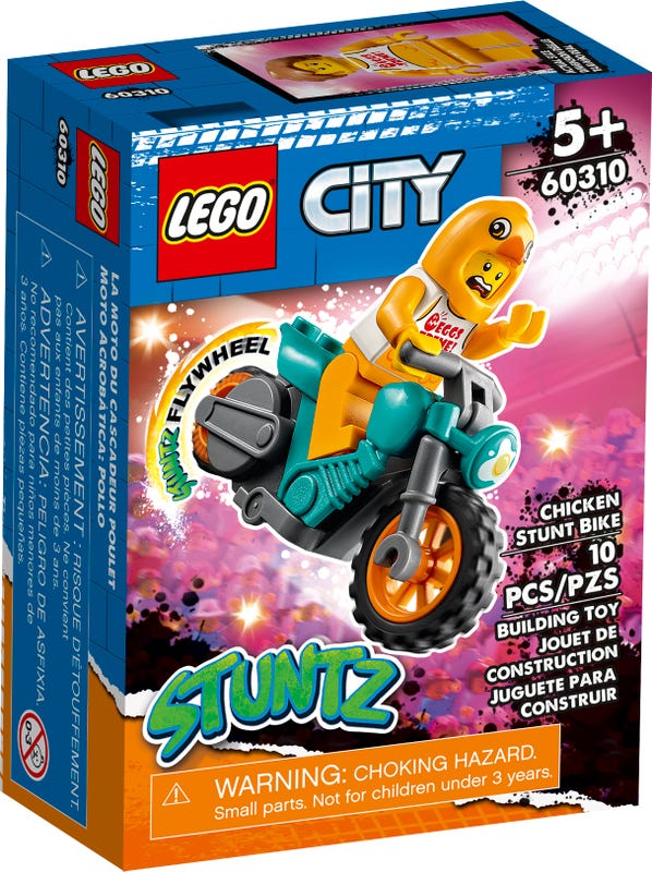 Circunstancias imprevistas daño Mus Moto Acrobática: Pollo 60310 | City | Oficial LEGO® Shop ES