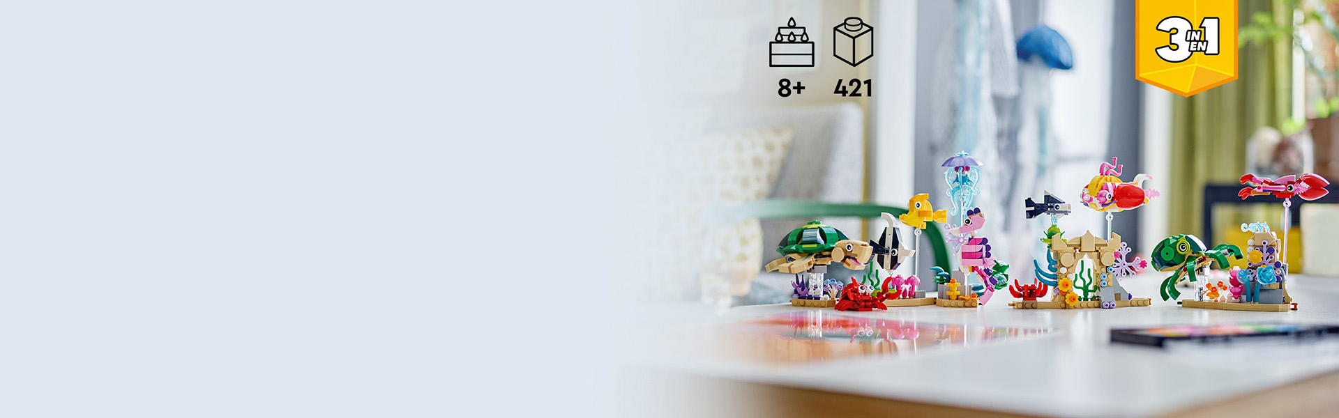 Sea Animals 31158 | Creator 3-in-1 | Buy online at the Official
