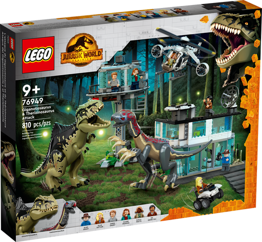 LEGO 76949 - Giganotosaurus og therizinosaurus-angreb