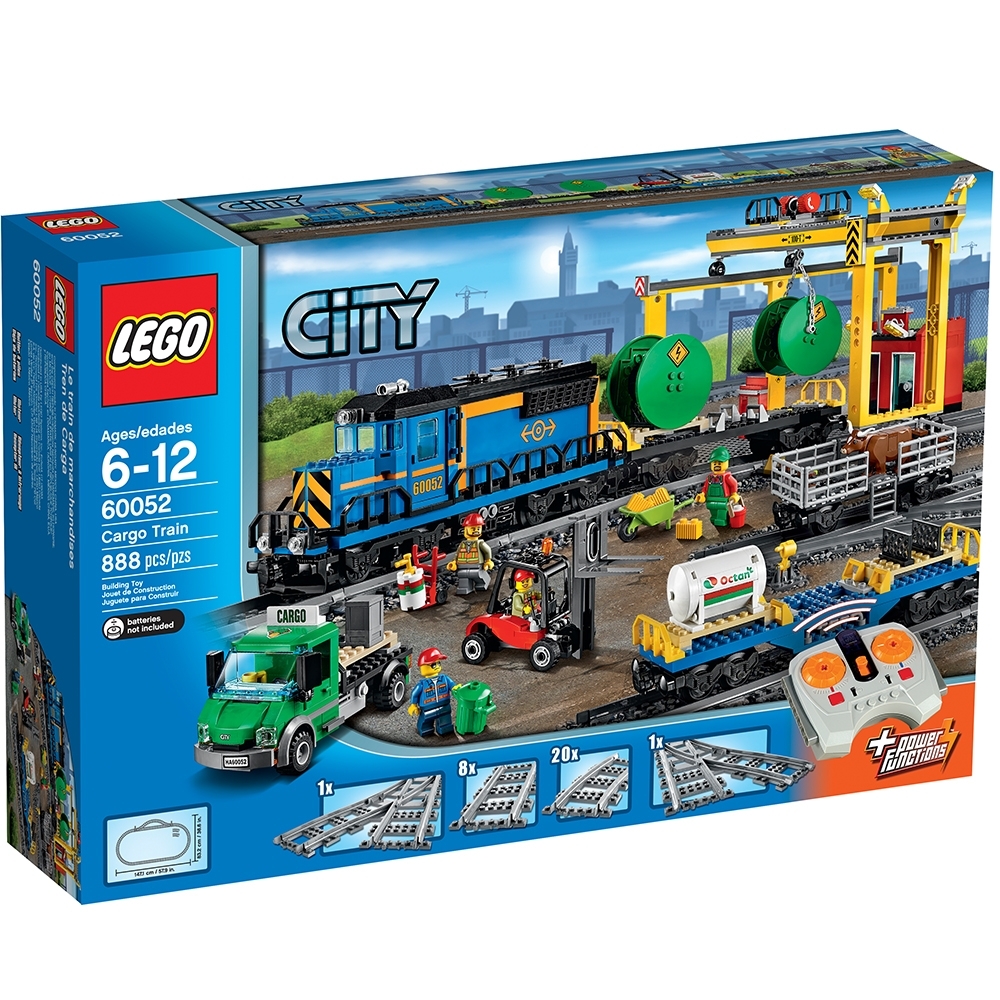City Cargo Train BRAND NEW motor bricks fit Lego tracks BRAND cow NEW 60052 