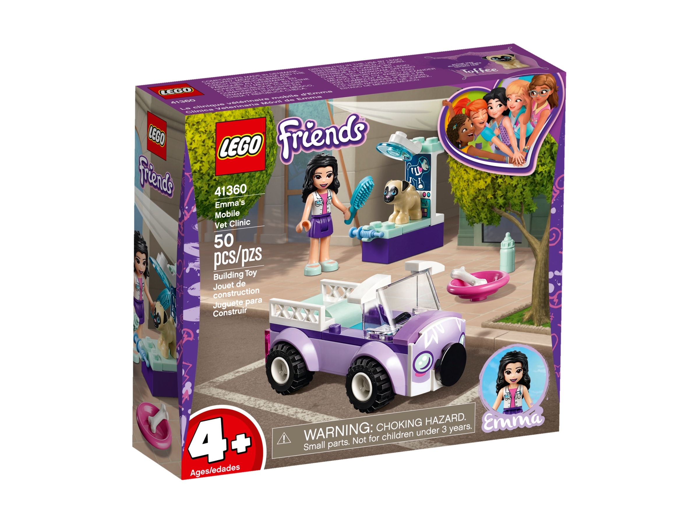 41360 LEGO Friends Emma's Mobile Vet Clinic With Pug Dog Pet Care Theme 