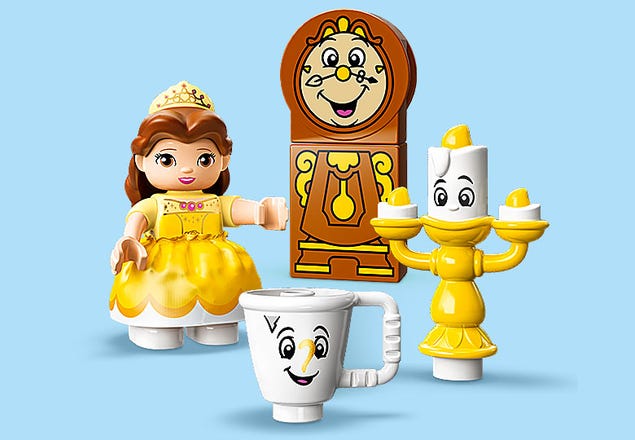 Lego Duplo Lumiere Candle Stick Disney Belle from Set 10960 Figure Only