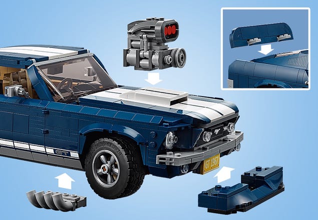 10265 - LEGO® Creator Expert Ford Mustang LEGO : King Jouet, Lego, briques  et blocs LEGO - Jeux de construction