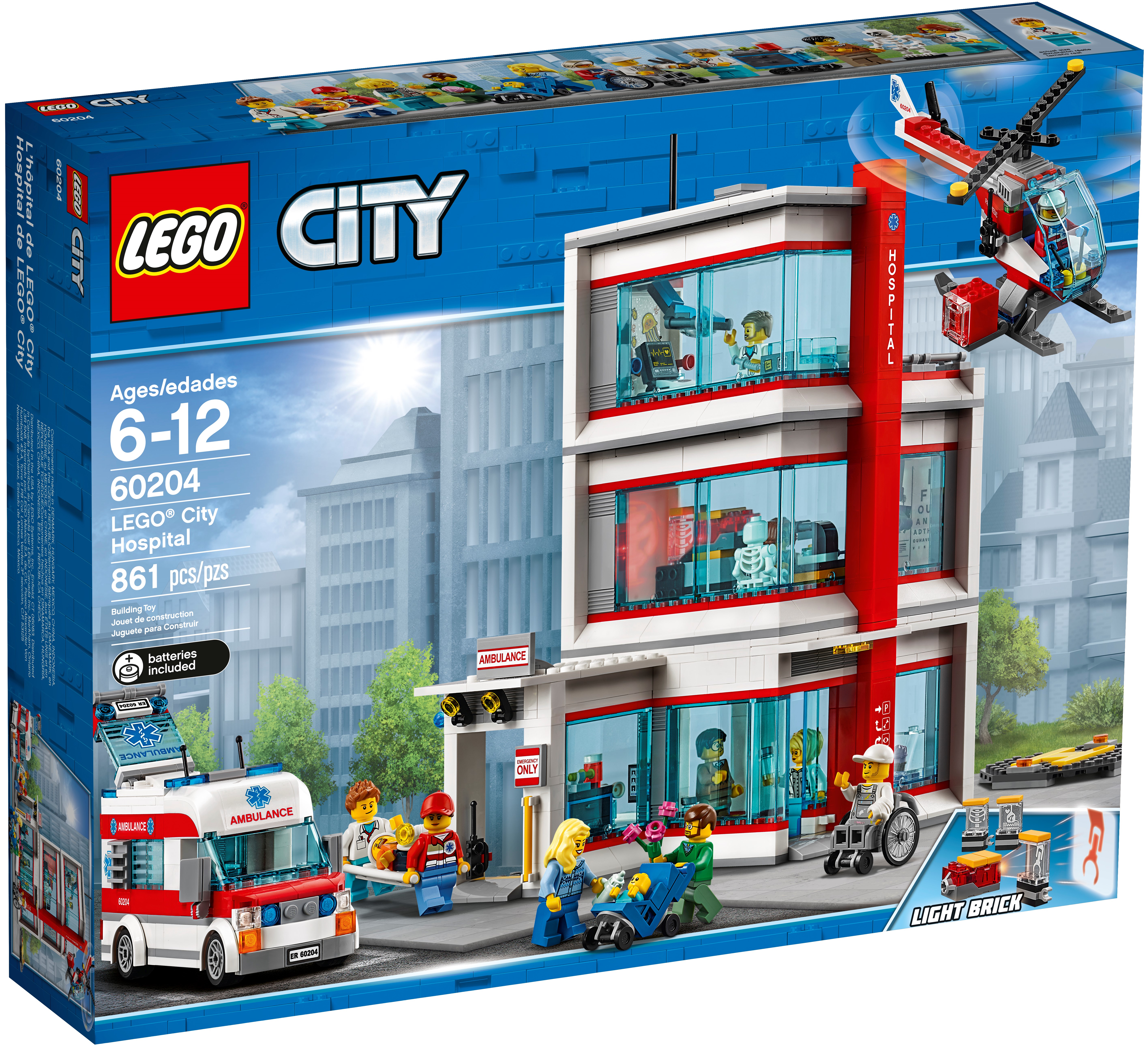 LEGO City 60204 60202 60154 60150 Krankenhaus Stadtbewohner Busbahnhof N8/18 