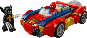 Spider-Man et sa voiture contre Wolverine vénomisé
