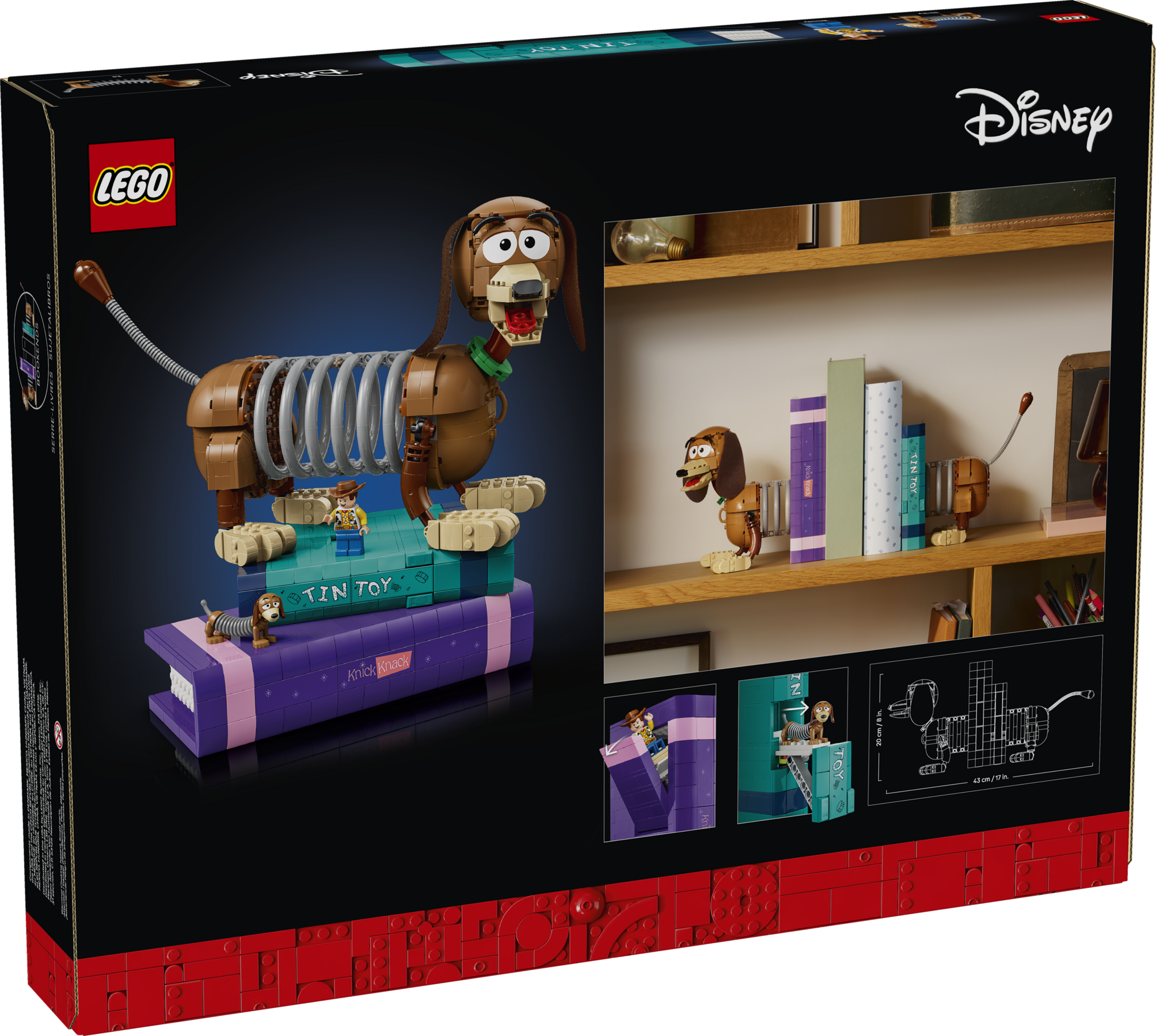 LEGO Disney Toy Story Slinky Dog Bookends 43301