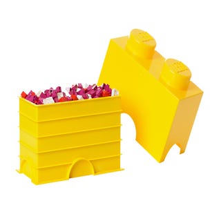  LEGO® 2-stud Yellow Storage Brick