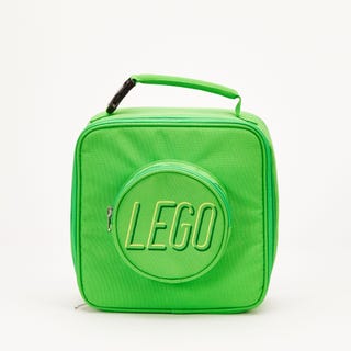Kaladėlės priešpiečių krepšys – žalias