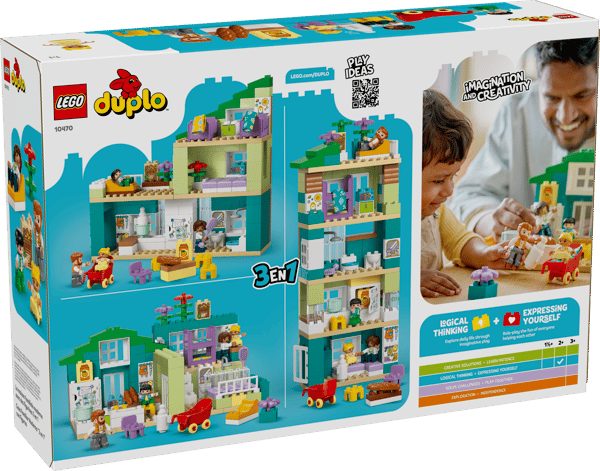 3 in 1 Modern Family House with Figures - Image 16