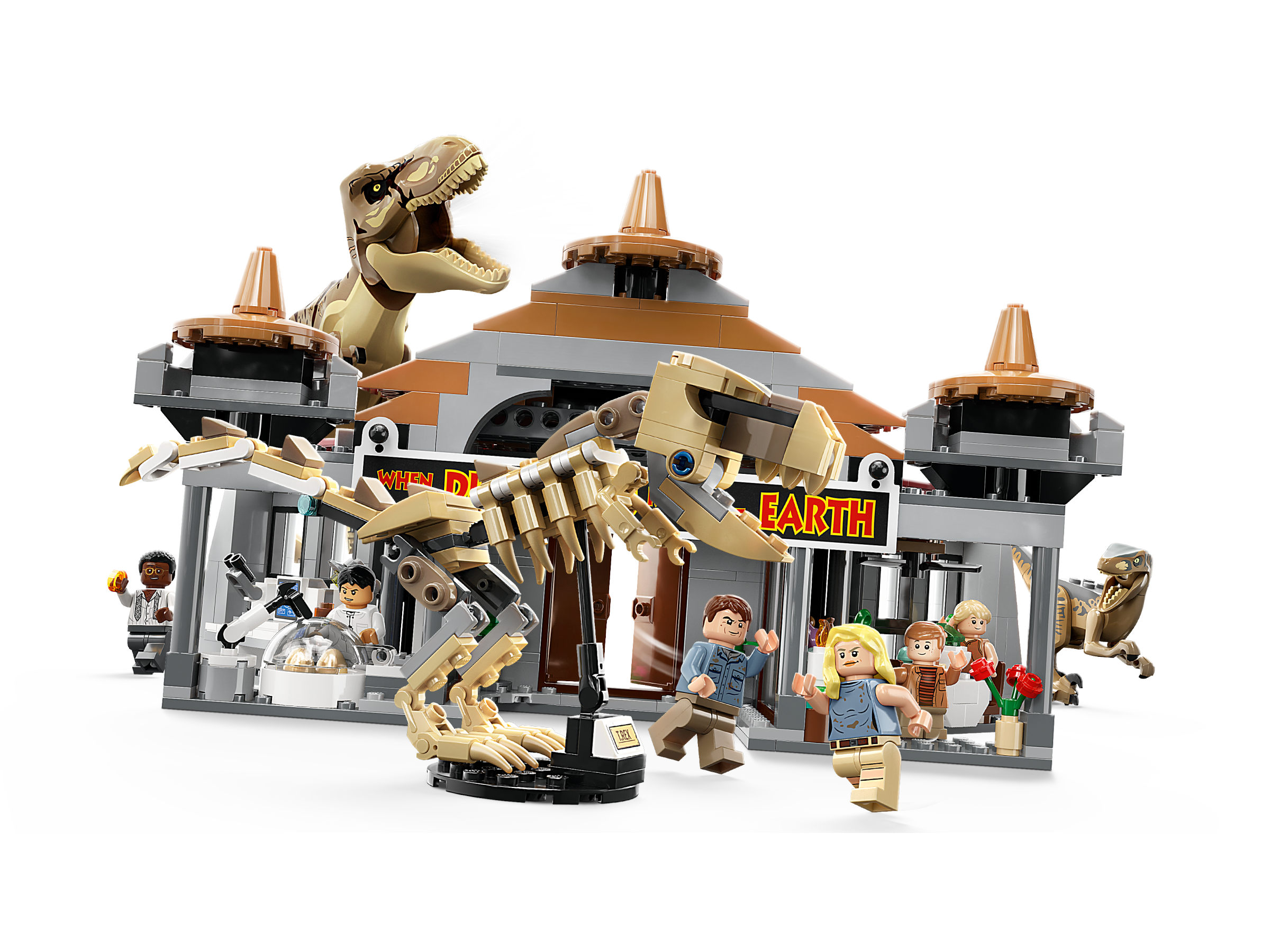 Visitor Center: T. rex & Raptor Attack 76961, Jurassic World™