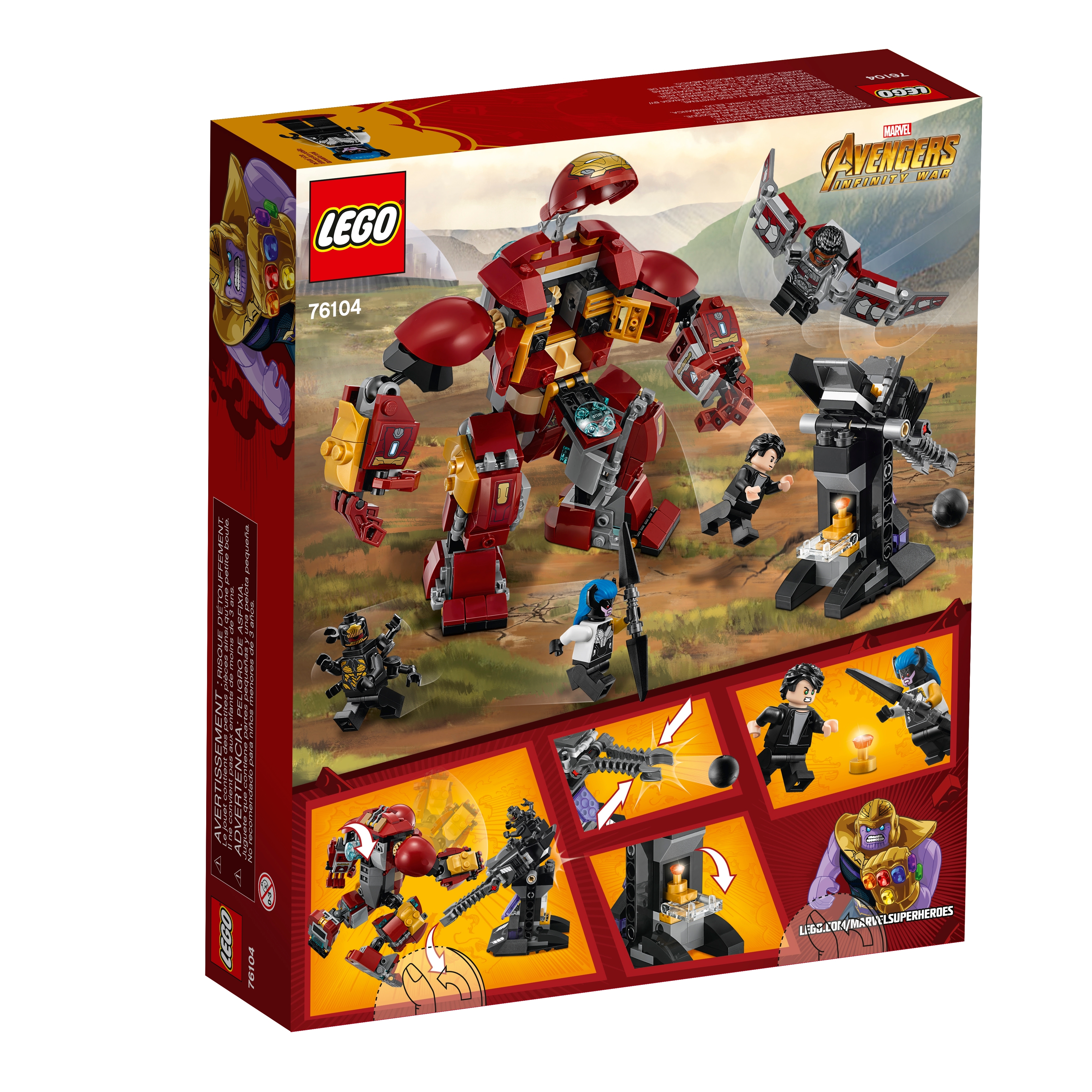 Lego Marvel PROXIMA MIDNIGHT Minifigure Infinity War Hulkbuster 76104 